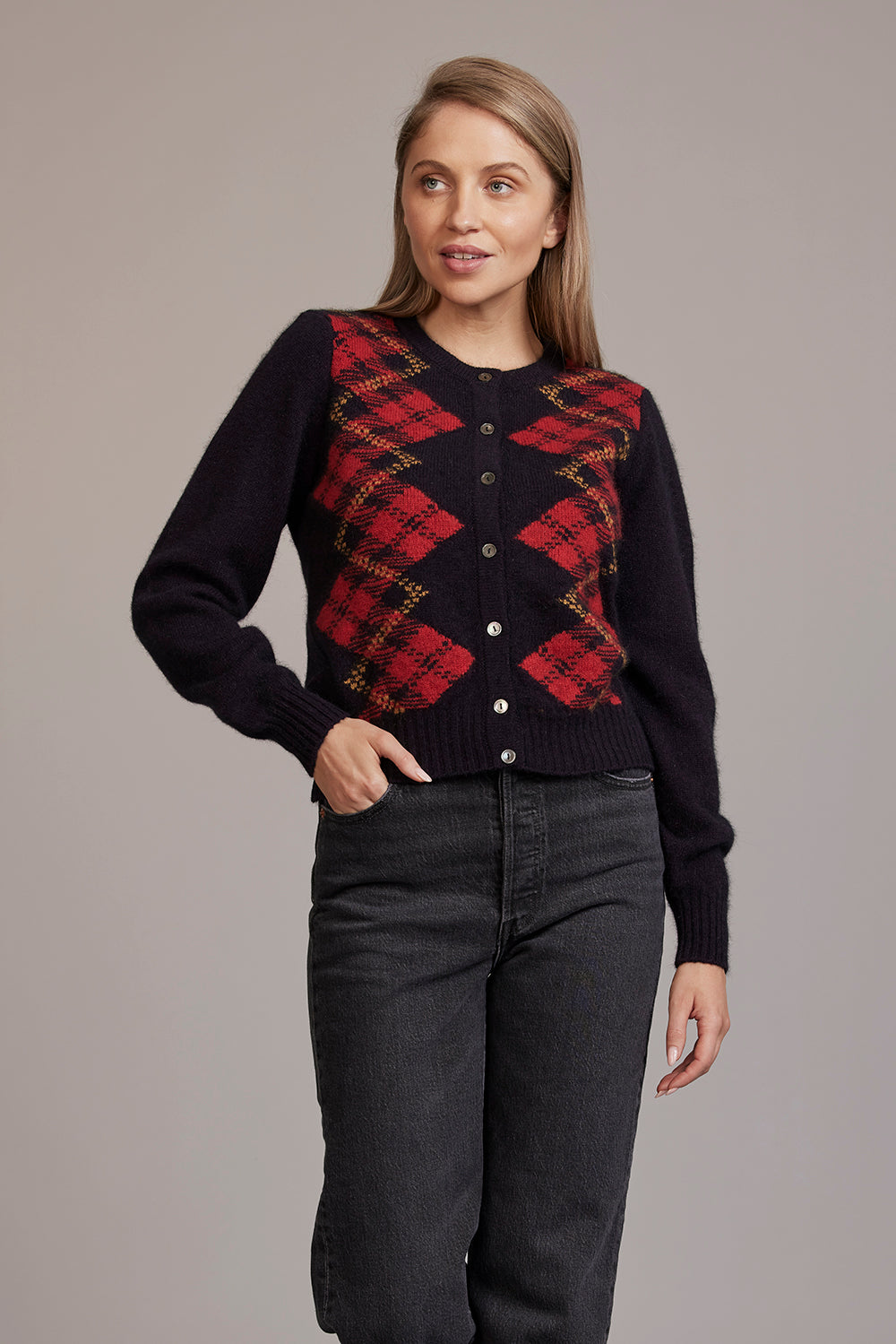TARTAN CARDIGAN