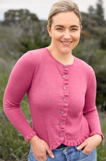 FRILL TRIM CARDIGAN