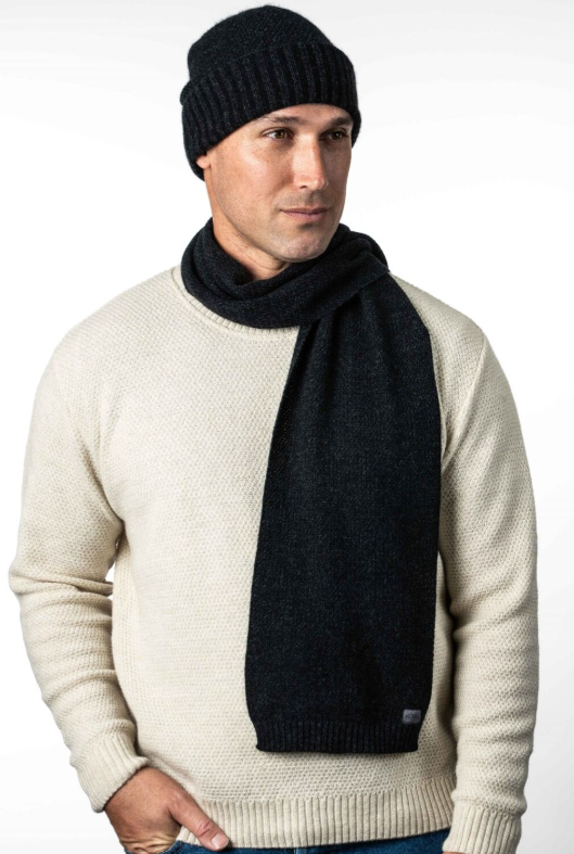 MOSS STITCH PLATED BEANIE