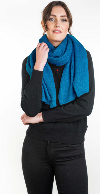 LIGHTWEIGHT MOSS STITCH WRAP