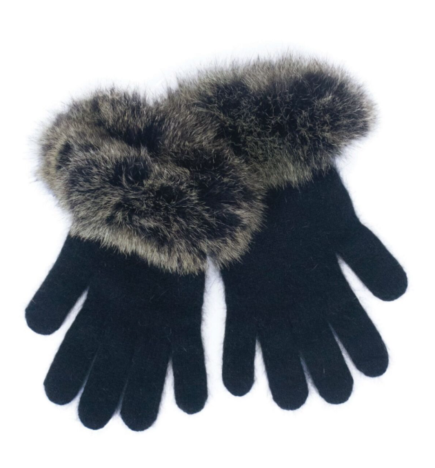 FUR TRIM GLOVES