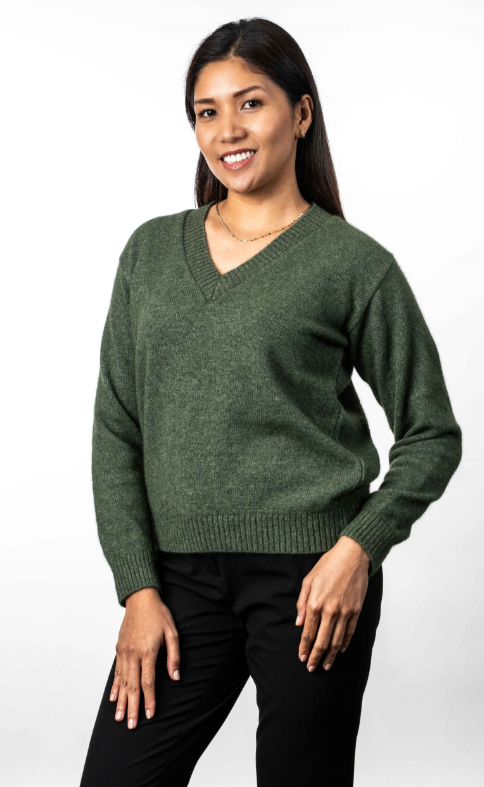 V NECK JUMPER