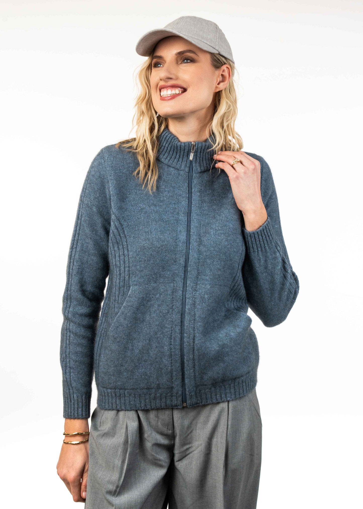 RIBBED ZIP JACKET