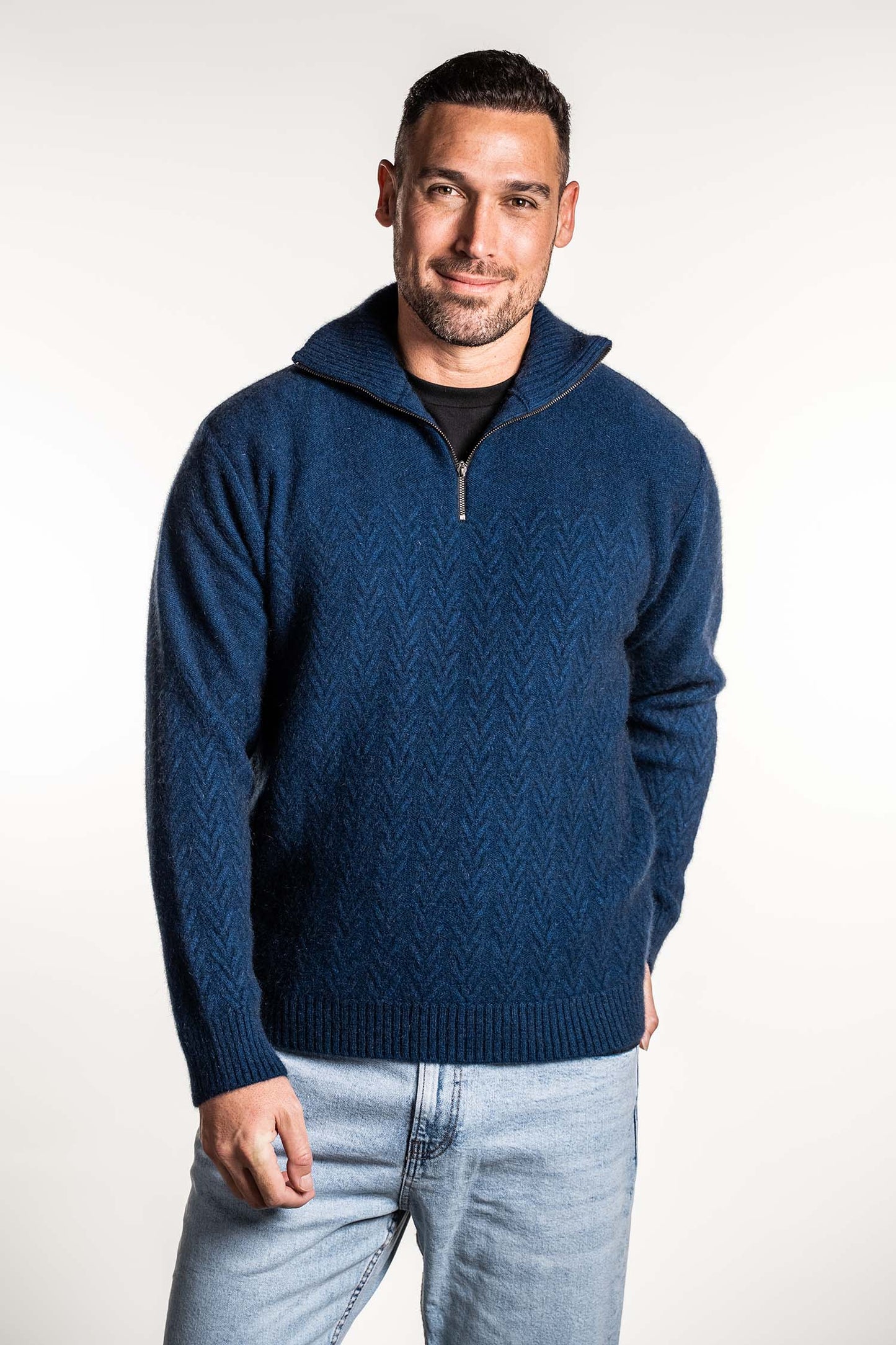 CHEVRON ZIP JUMPER