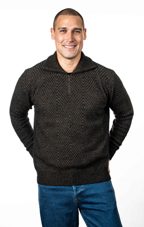DIAMOND PLATED ZIP JUMPER