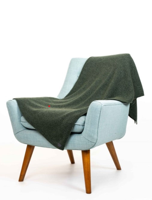 PLATED HERRINGONE THROW