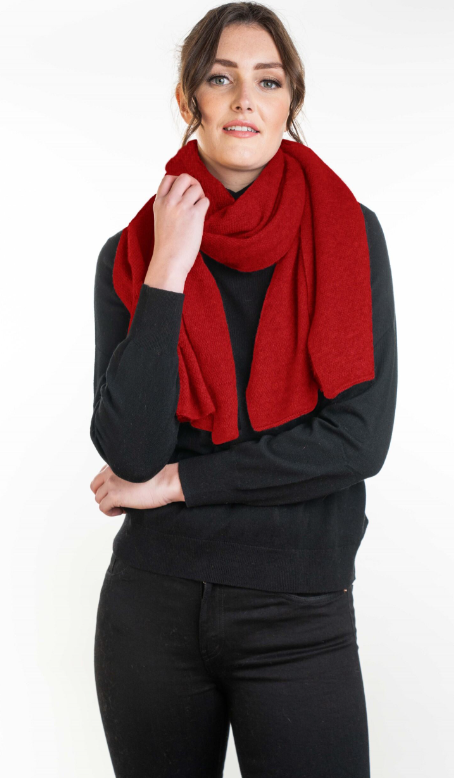 LIGHTWEIGHT MOSS STITCH WRAP