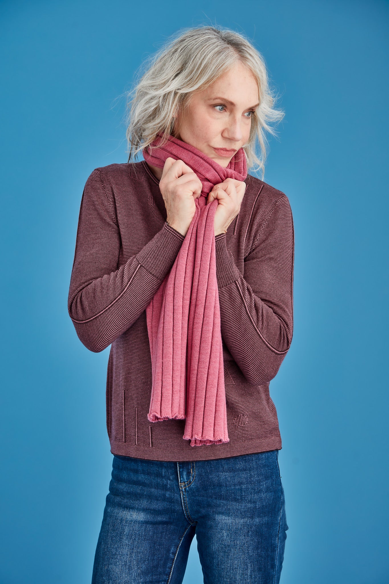 MERINO RIB SCARF