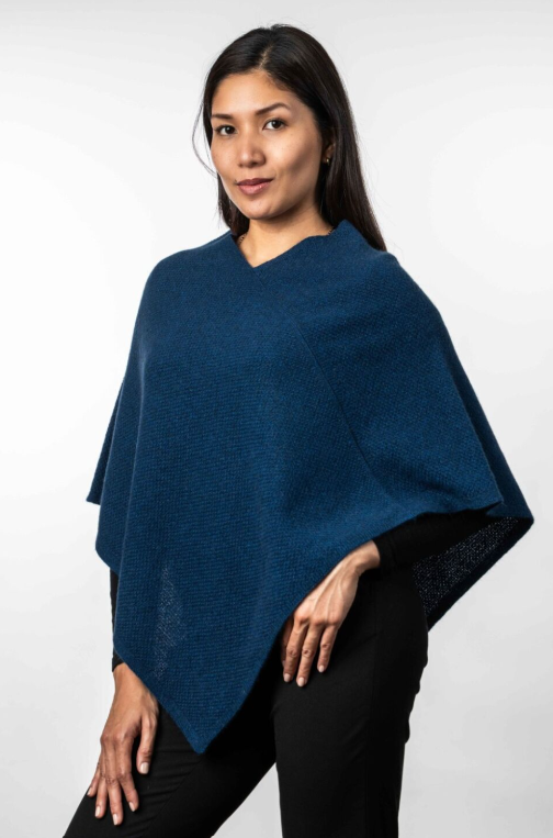 MOSS STITCH PONCHO