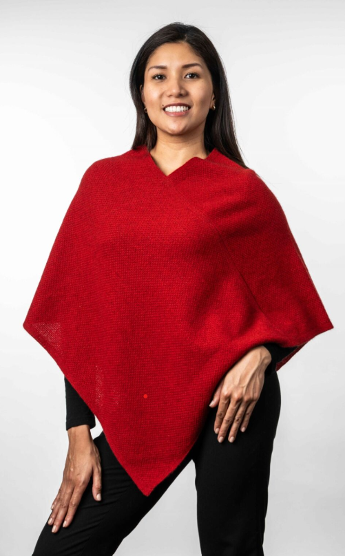 MOSS STITCH PONCHO
