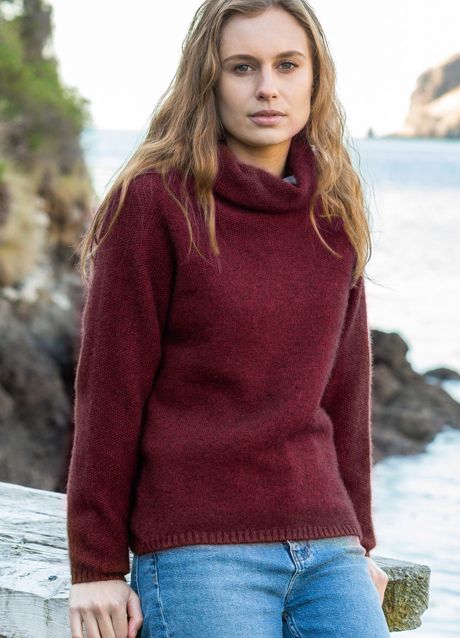 MOSS STITCH COWL