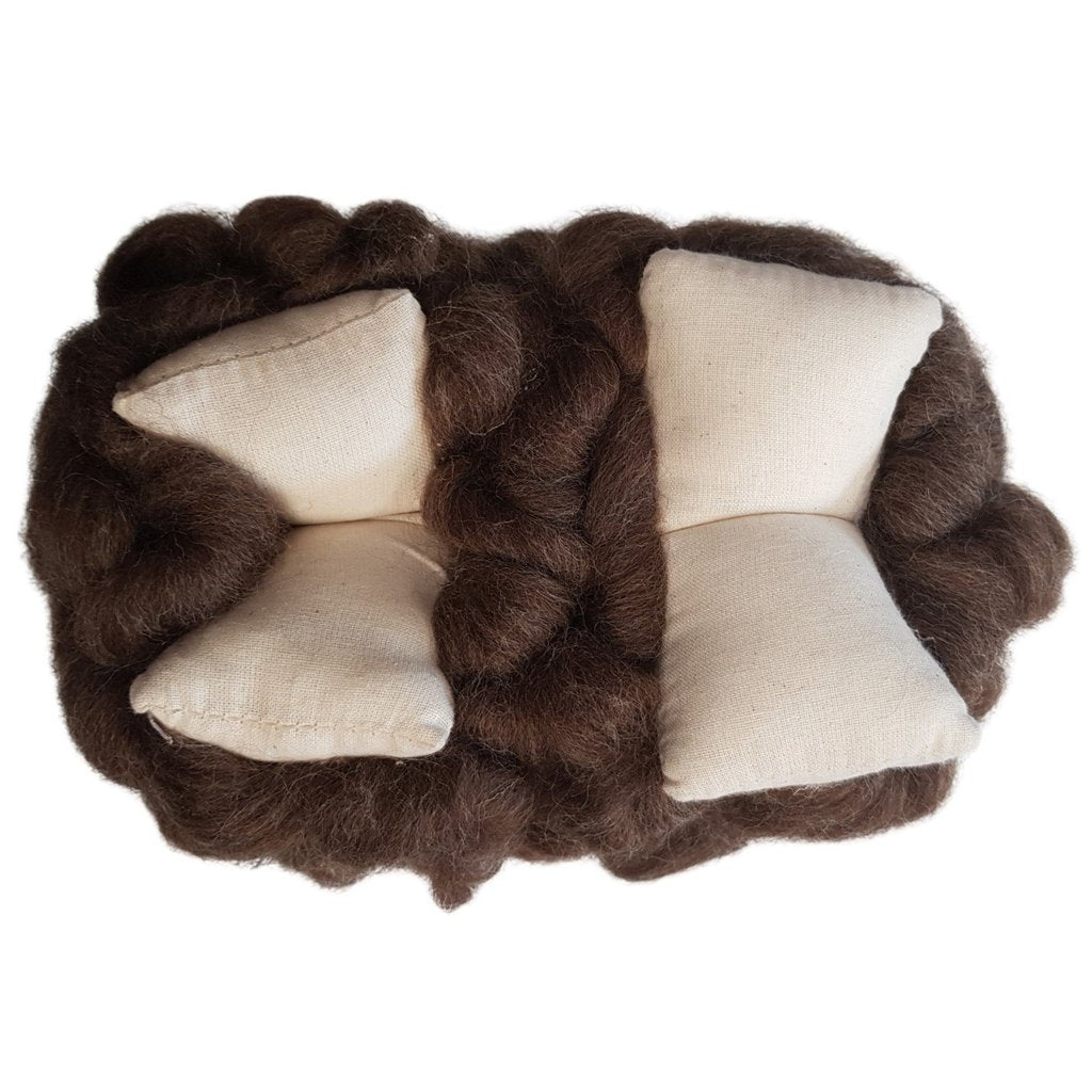 LARGE LOOPY WOOL SHEEP (BROWN)