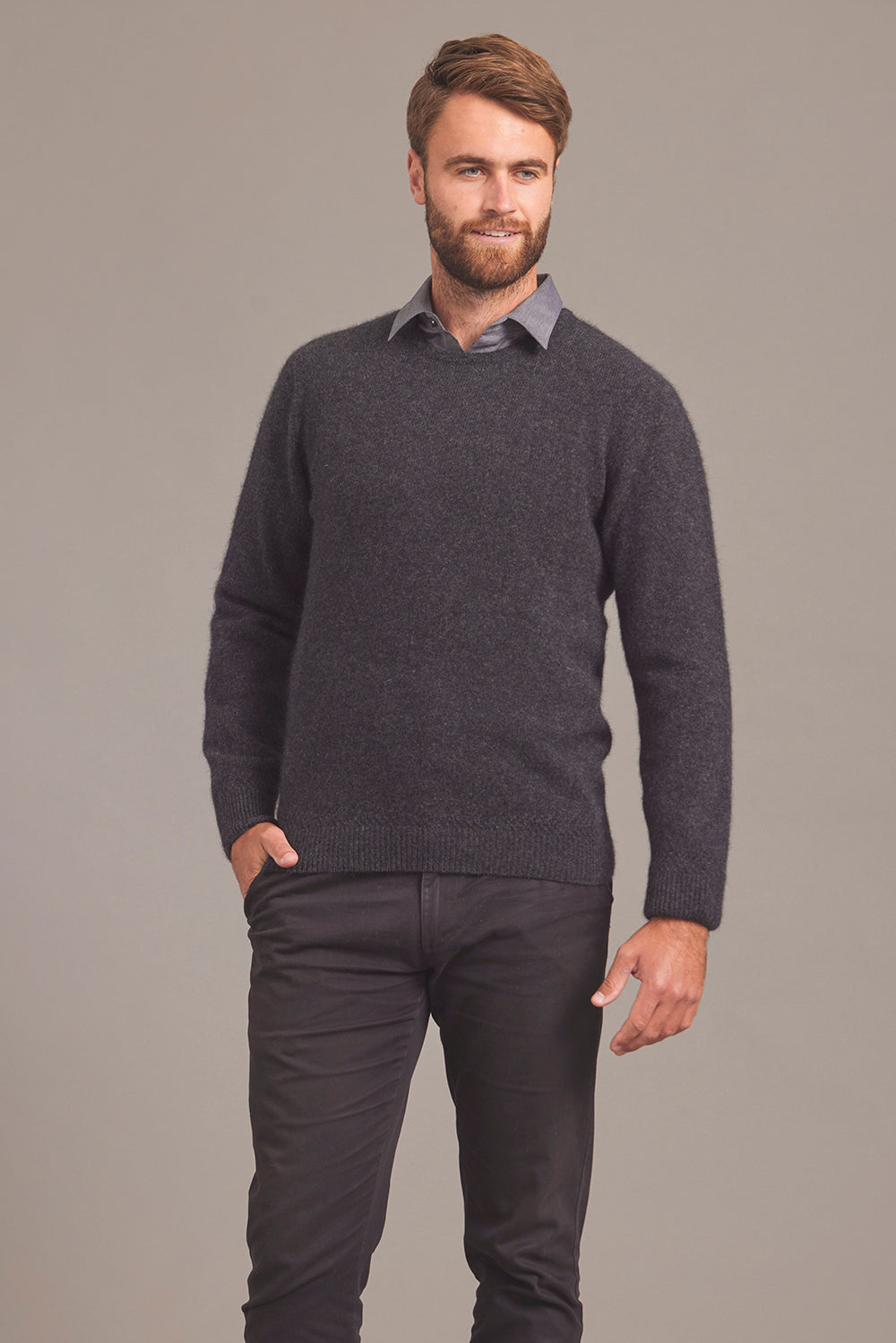 RACK STITCH CREW NECK JUMPER