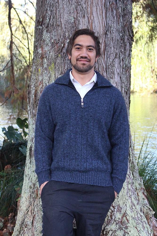 MEN'S ZIP COLLARED RIB JUMPER - Woolshed Gallery