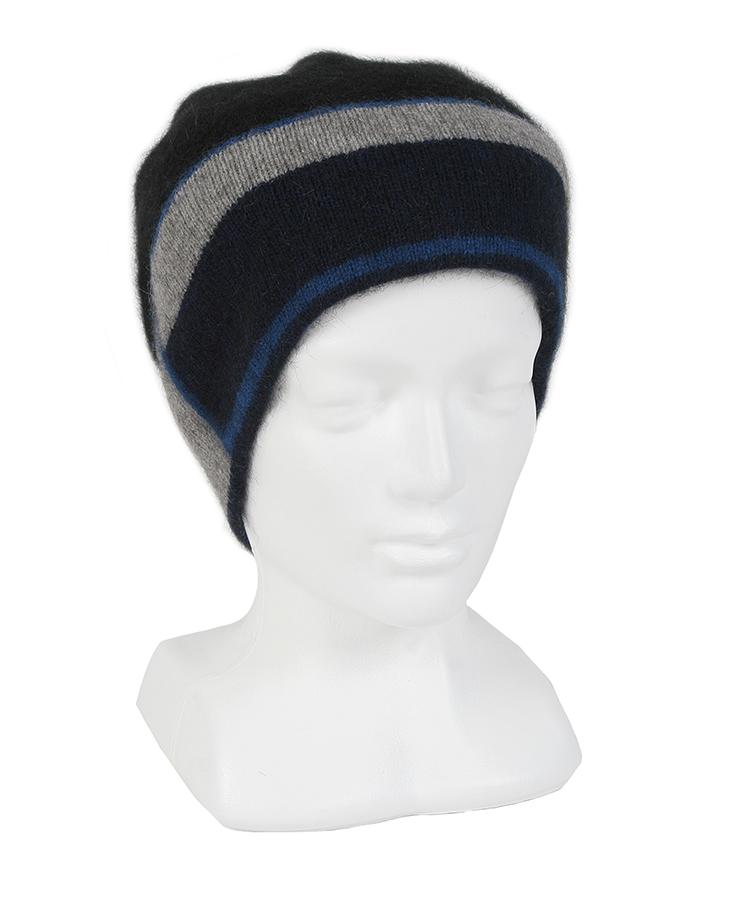 ACCENT STRIPE BEANIE - Woolshed Gallery