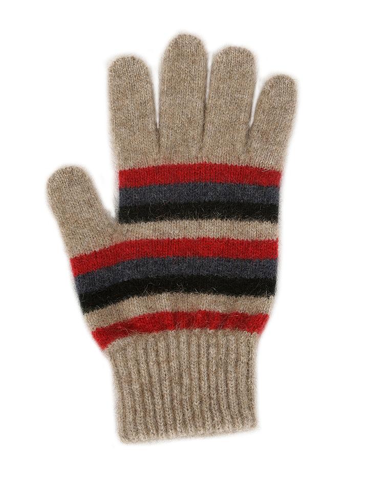 MULTI STRIPED GLOVE - Woolshed Gallery