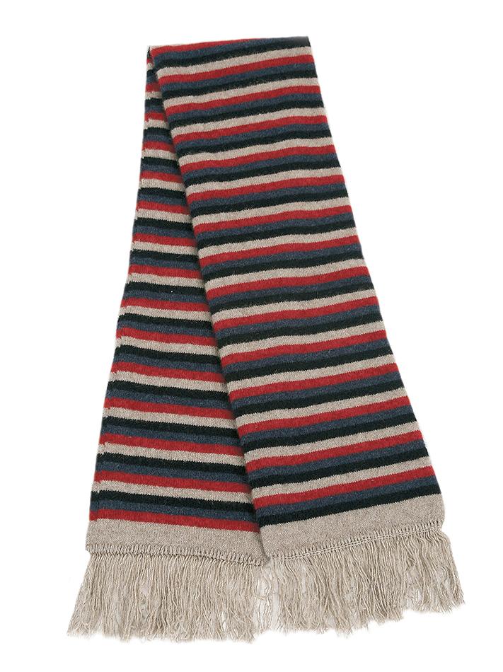 MULTI STRIPED SCARF - Woolshed Gallery
