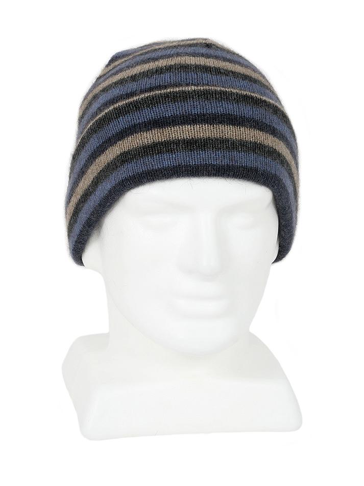 MULTI STRIPE BEANIE - Woolshed Gallery