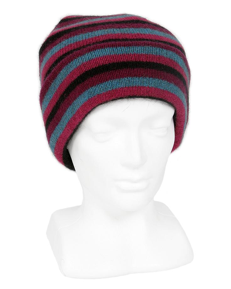MULTI STRIPE BEANIE - Woolshed Gallery