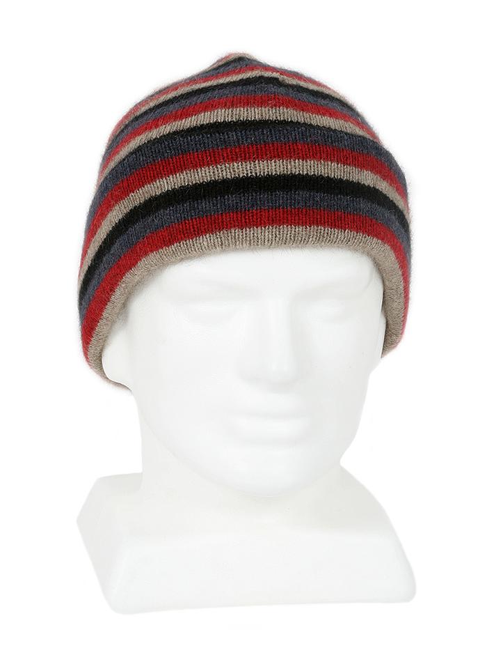 MULTI STRIPE BEANIE - Woolshed Gallery