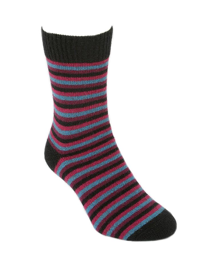 MULTI STRIPED SOCK - Woolshed Gallery