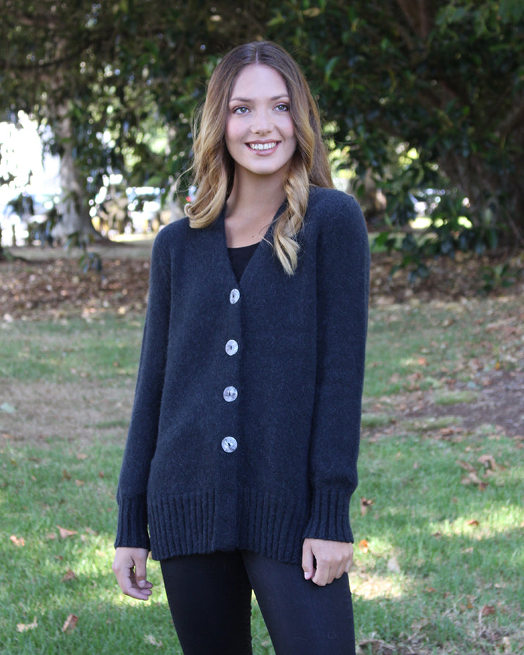 ALPACA PLAIN CARDIGAN