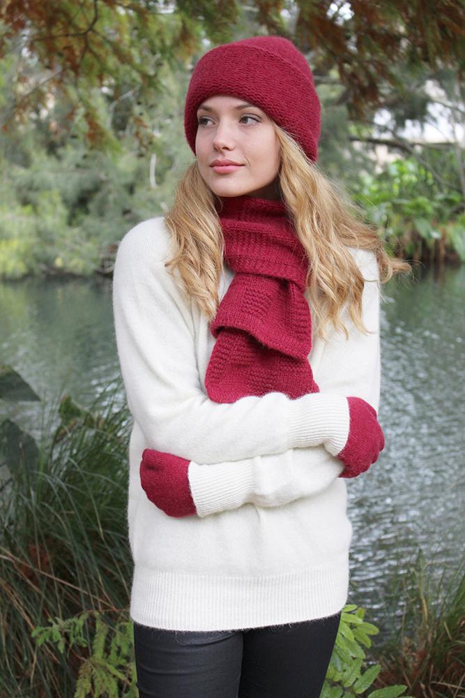 ALPACA PLAIN BEANIE - Woolshed Gallery