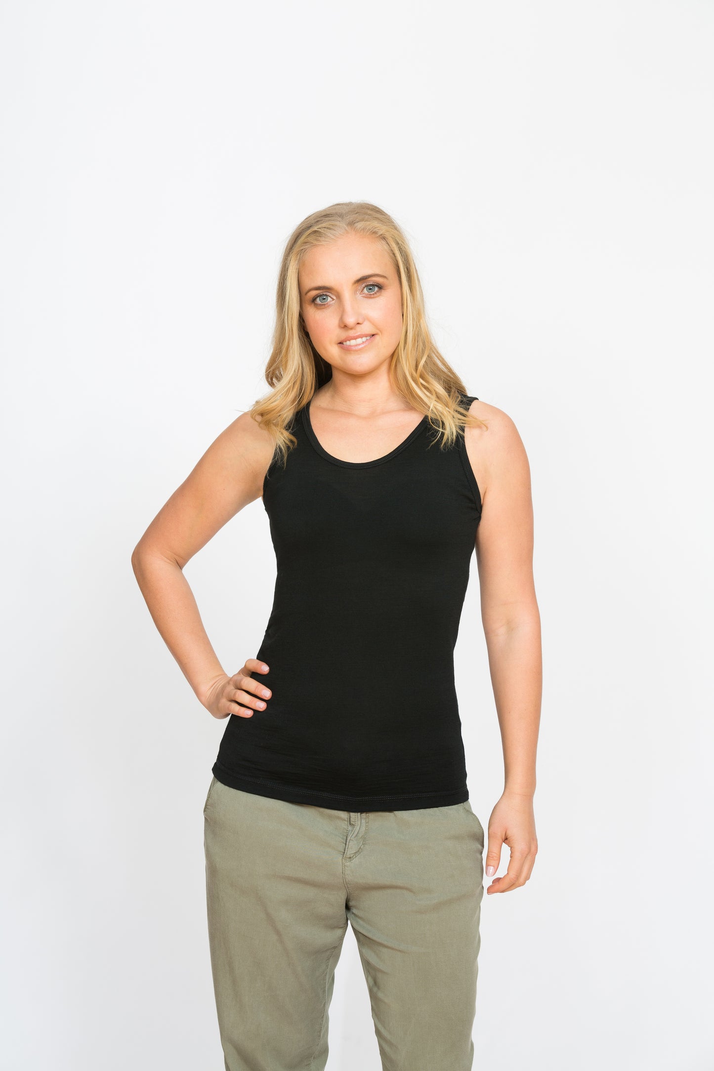 SINGLET SCOOP MERINO