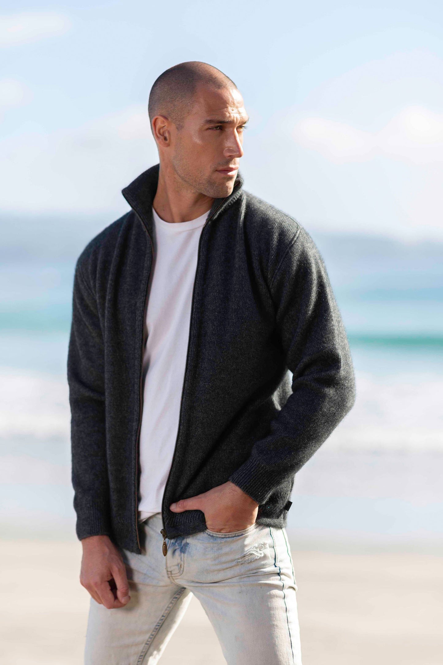 ZIP THROUGH JACKET - Woolshed Gallery