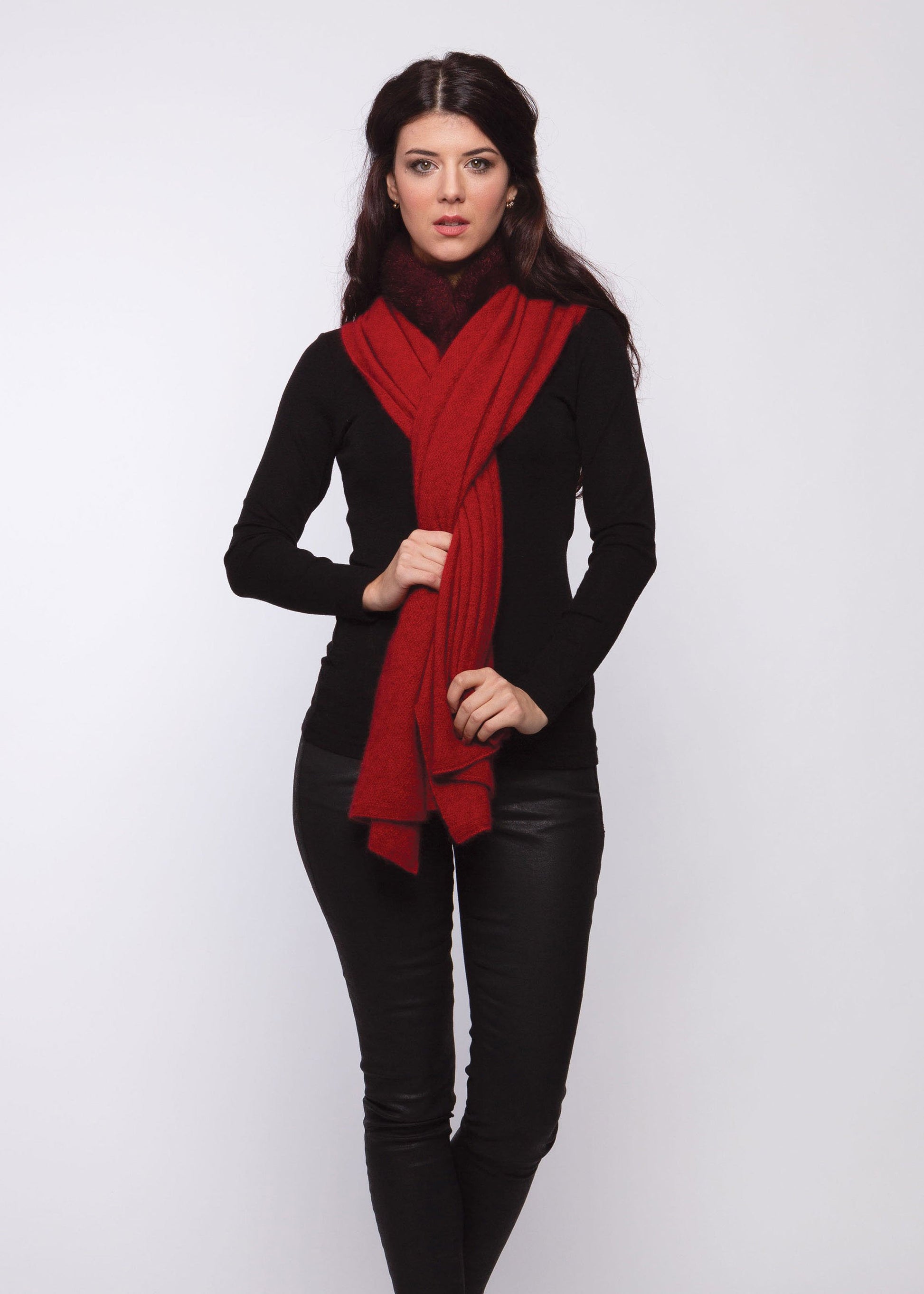 FUR TRIM ZIP PONCHO - Woolshed Gallery