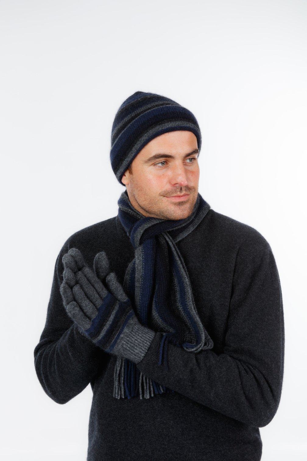 STRIPED SCARF - Woolshed Gallery