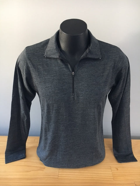 MENS MERINO ZIP NECK