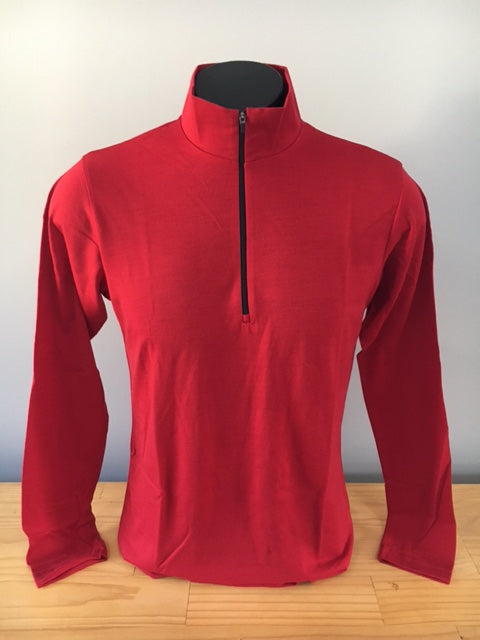 MENS MERINO ZIP NECK