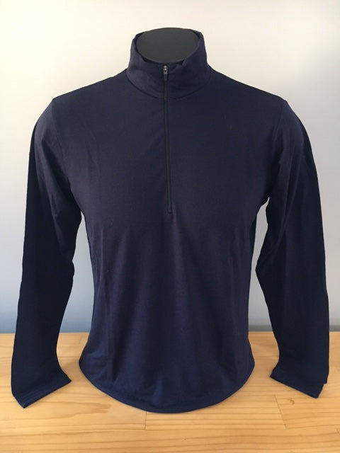 MENS MERINO ZIP NECK