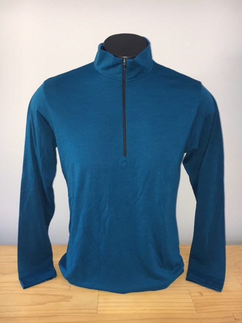 MENS MERINO ZIP NECK