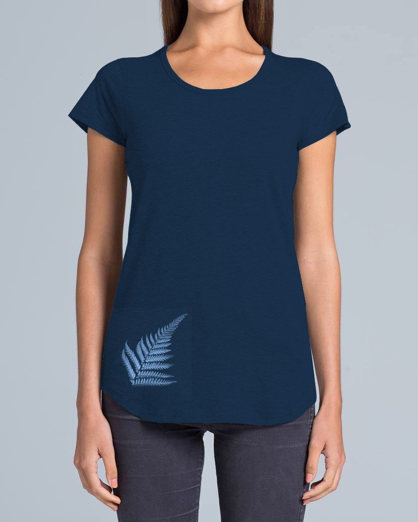 NATIVE FERN MERINO T-SHIRT - Woolshed Gallery