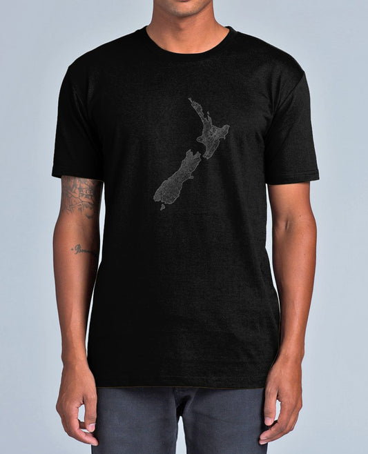 NZ MAP MERINO T-SHIRT - Woolshed Gallery