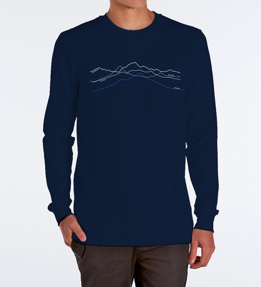 MOUNTAIN PEAKS LONG SLEEVE MERINO - Woolshed Gallery