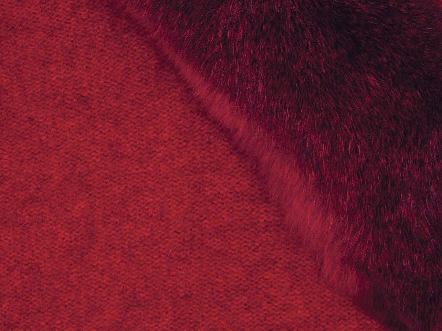 FUR TRIM ZIP PONCHO - Woolshed Gallery