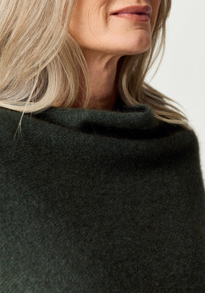 TWO TONE PONCHO
