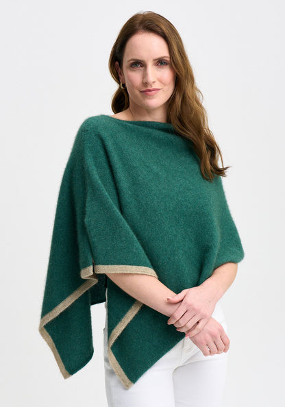 TWO TONE PONCHO