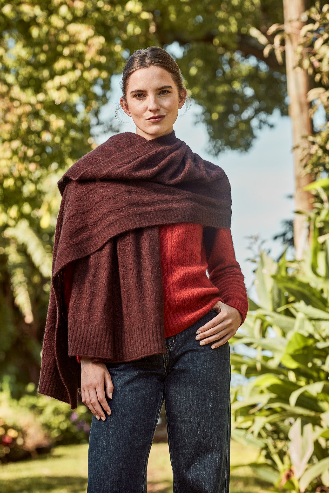 HERRINGBONE LACE SHAWL