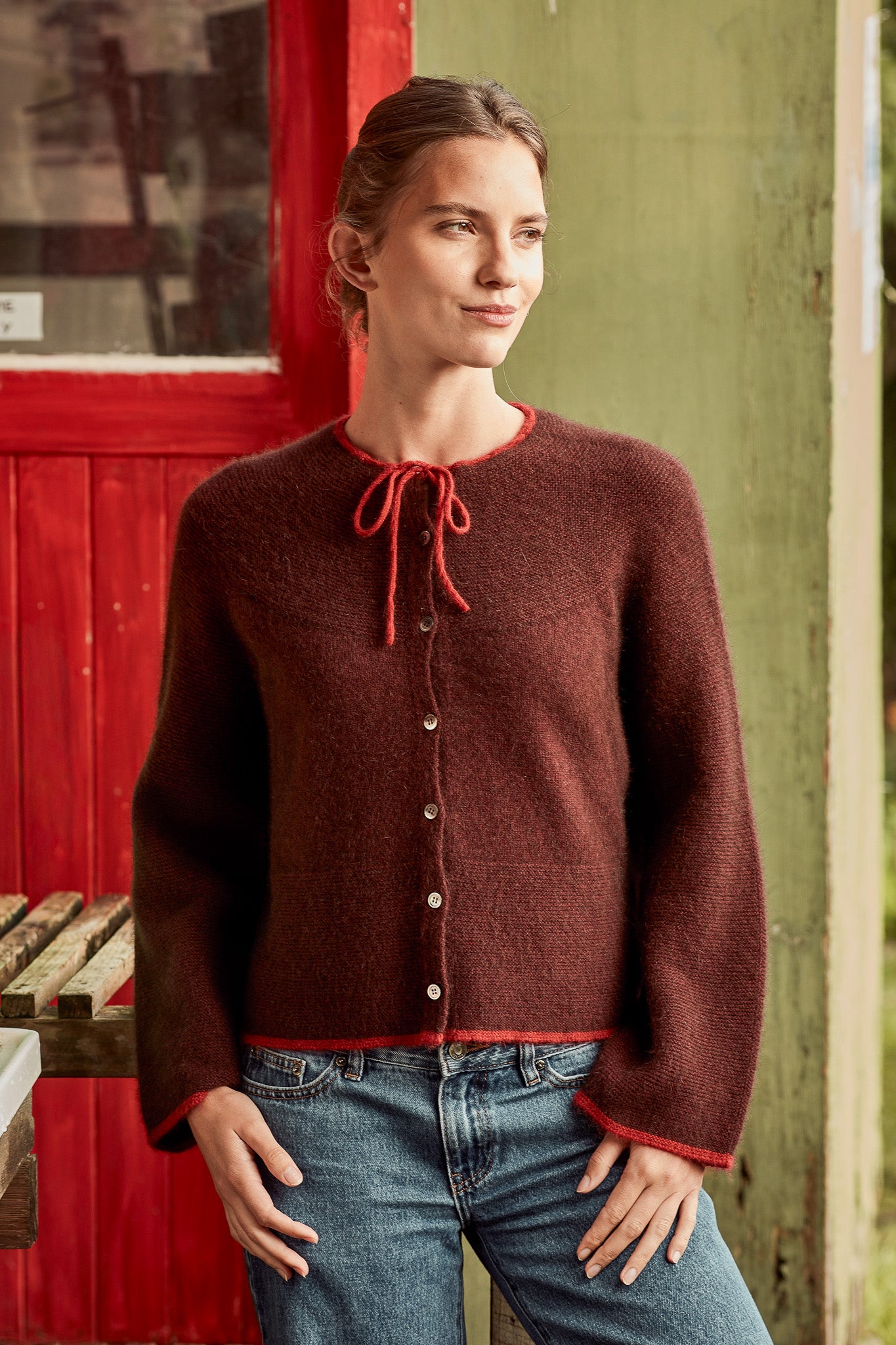GARTER STITCH CARDIGAN