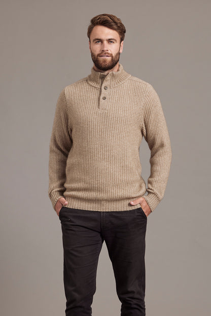 PLACKET JUMPER WITH BUTTONS