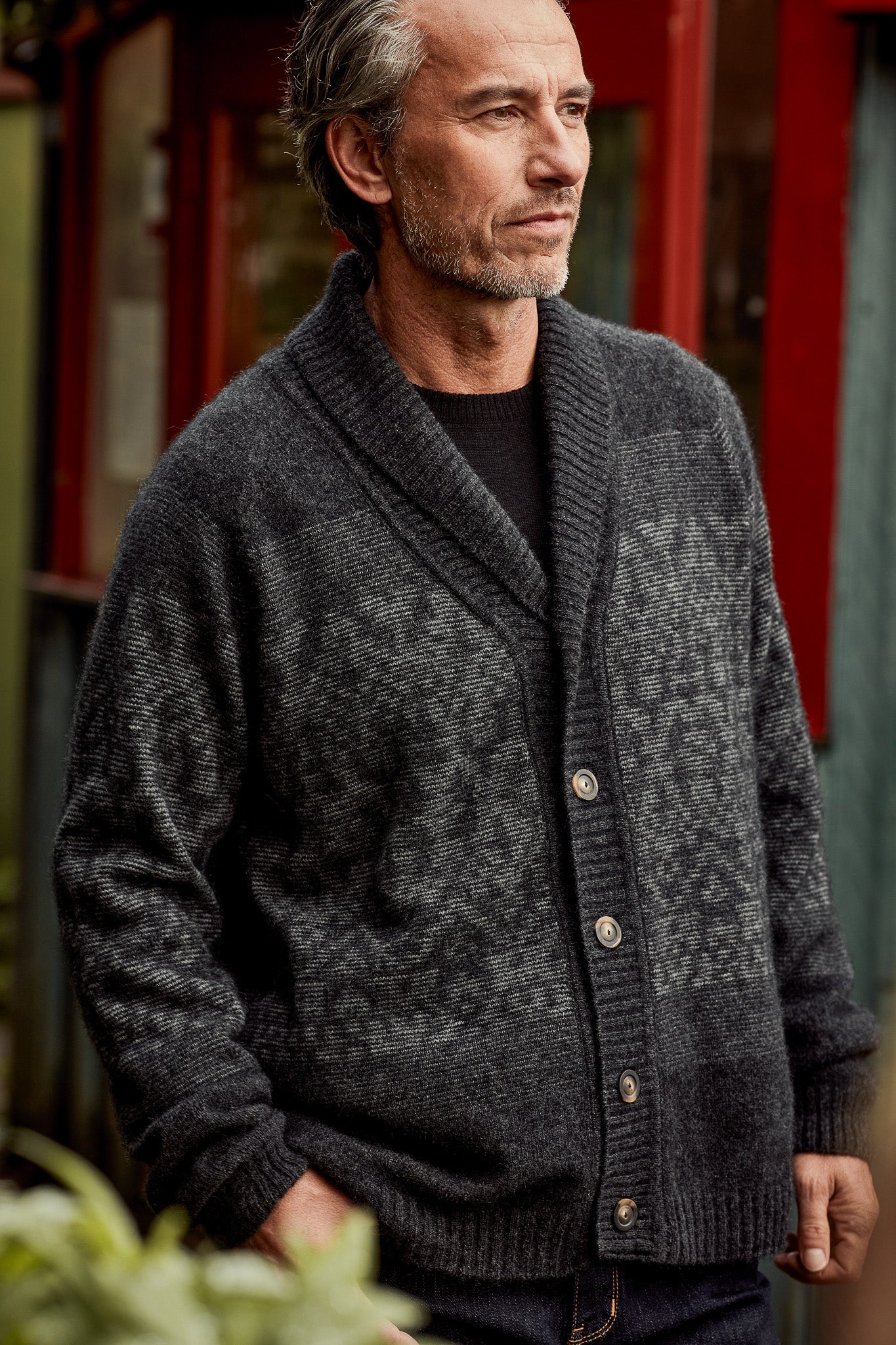 FAIR ISLE SHAWL CARDIGAN