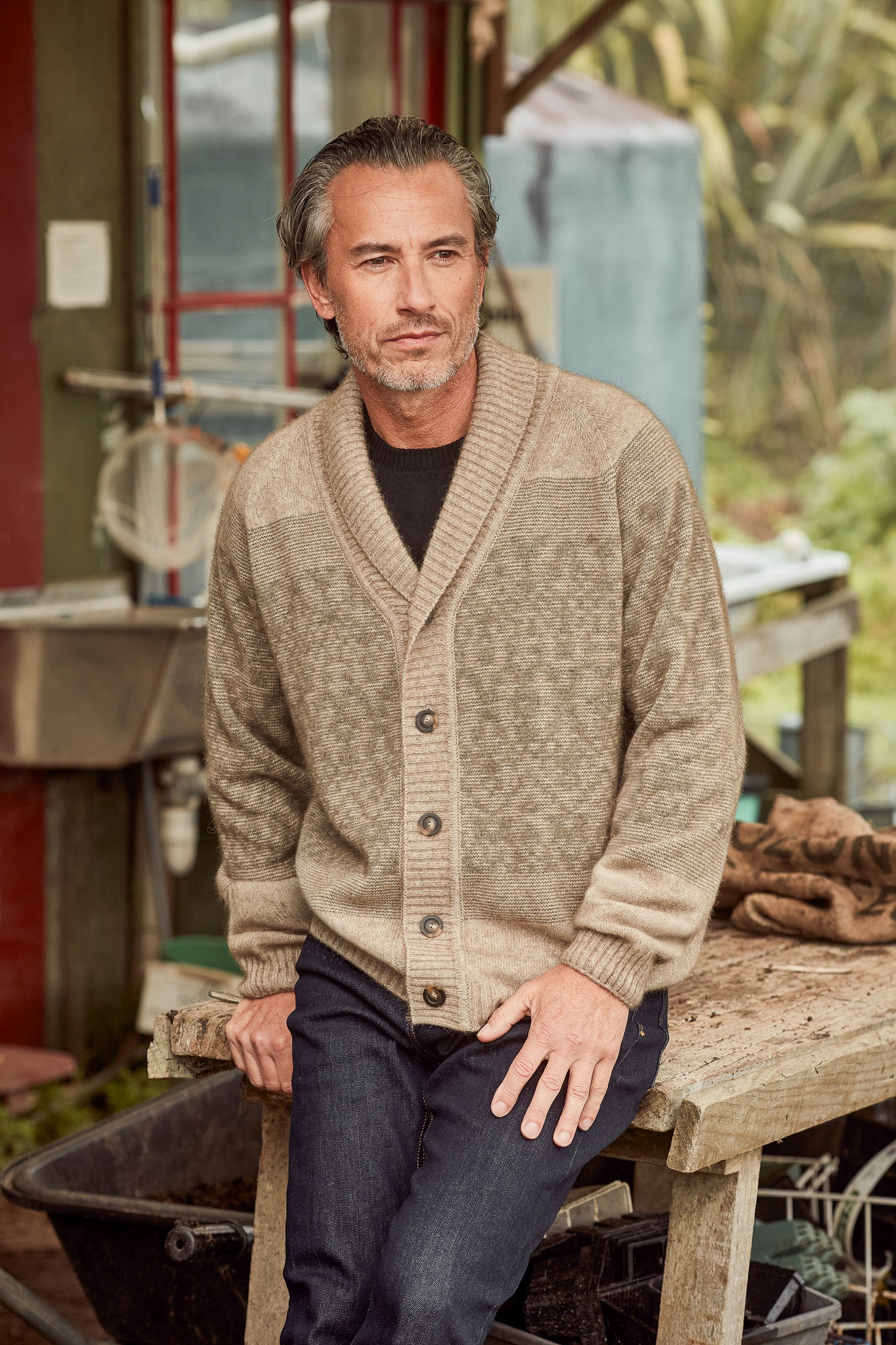 FAIR ISLE SHAWL CARDIGAN