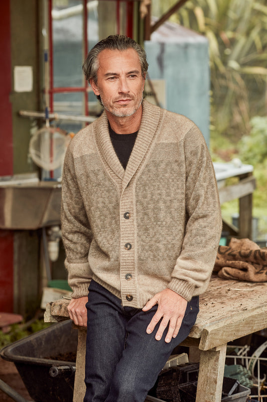 FAIR ISLE SHAWL CARDIGAN