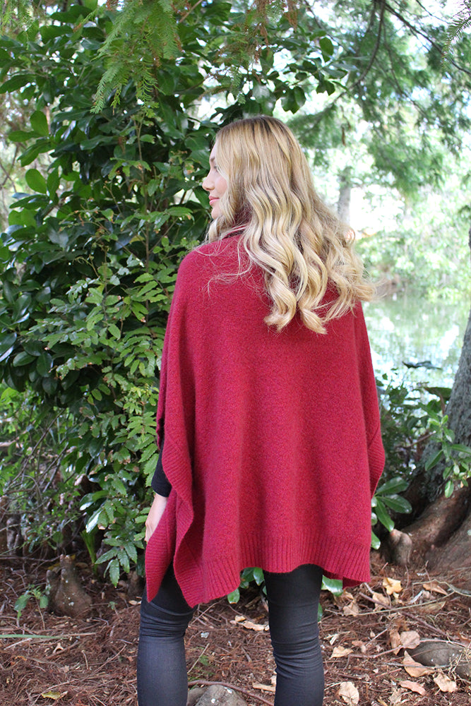LUSH COWL NECK PONCHO