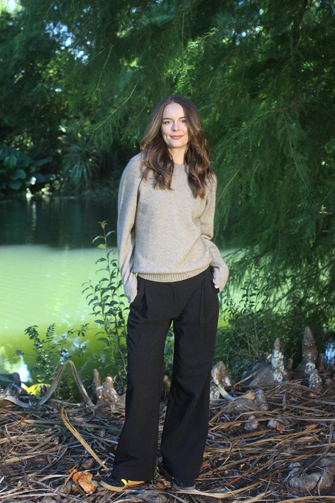 PLAIN CREW NECK JUMPER