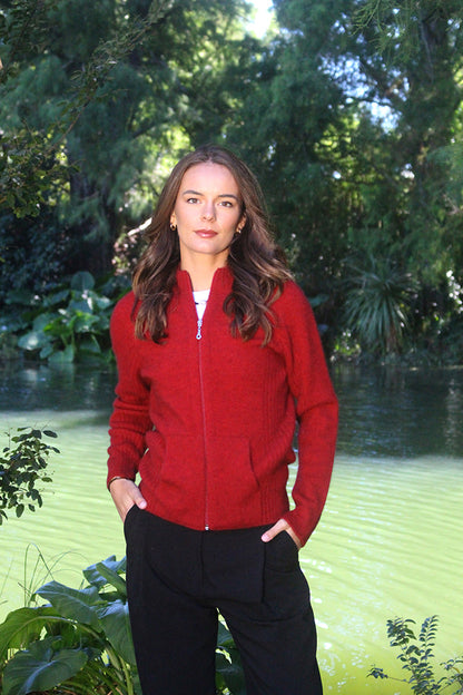 RIB DETAIL JACKET WITH POCKETS
